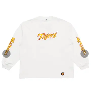 한신 타이거즈 NOSTALVIA 롱 슬리브 T셔츠 L 사이즈/화이트