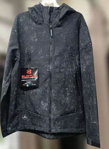 BURTLE 3190 방풍 후디 자켓 L 스톰 블랙
