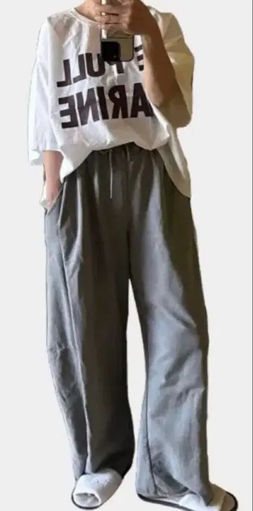 세븐 페어리 깔끔해 보이는 스웨트 팬츠 그레이