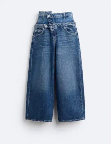 MAISON SPECIAL x ZARA 더블 허리 데님 팬츠