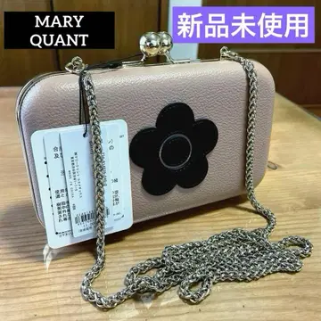 택 포함 미사용 새상품! 마리콴트 데이지 하드 가마구치 숄더백