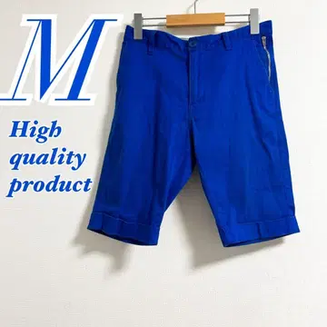 하이퀄리티 프로덕트 블루 하프 팬츠 M 남성용 캐주얼