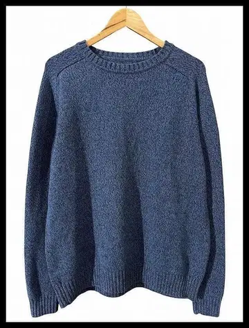 NS21 G2 크라프트 앤드 바로 긴팔 리브편 코튼 니트 네이비 L