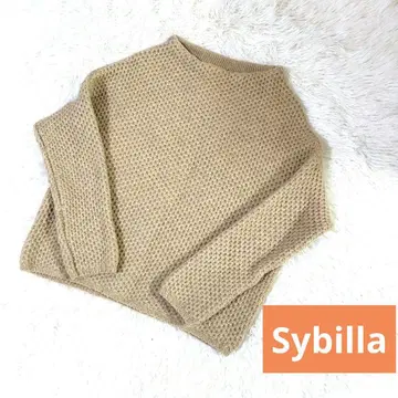 새상품급 Sybilla 시빌라 니트 스웨터 베이지 M