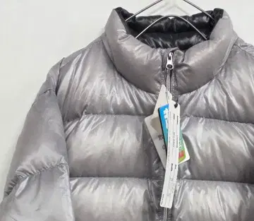 실버 다운 자켓 스탠드 카라