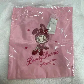 베리에짱 사가 자수 토트백 핑크