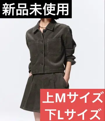 [미사용 새상품] GU 코듀로이 셋업