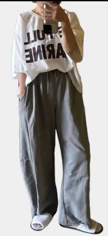 세븐 페어리 깔끔해 보이는 스웨트 팬츠 차콜