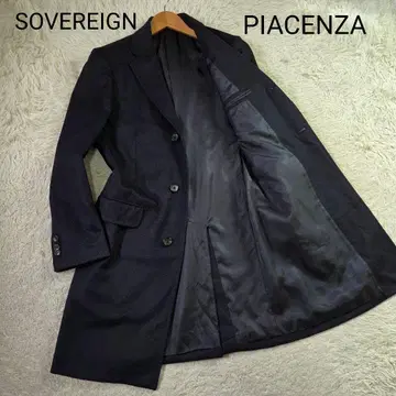 새상품급 소버린 x 피아첸차 캐시미어 체스터 코트 블랙 사이즈 S