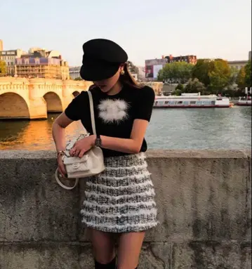 sheller 셰리에 fur line tweed culottes