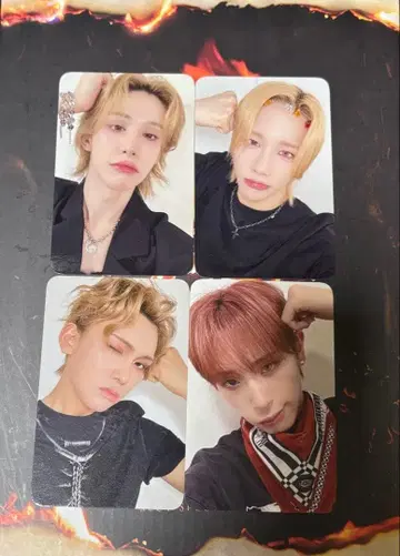 XLOV EVERLINE 트레이딩 카드 4장 세트