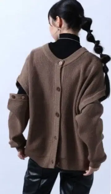 HARE 9G 멀티 WAY 니트 그린