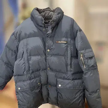 TOMMY HILFIGER 네이비 다운 자켓 L