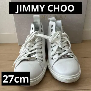 지미추 화이트 하이컷 스니커즈 27cm