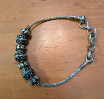 실버 비즈 팔찌 925 아시아