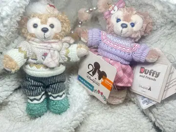 더피 셰리메이 봉제 인형 키체인 홍콩 디즈니 2025년 겨울 한정판