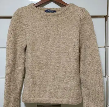 폴로 스포츠 랄프로렌 베이지 니트 스웨터 긴팔 크루넥