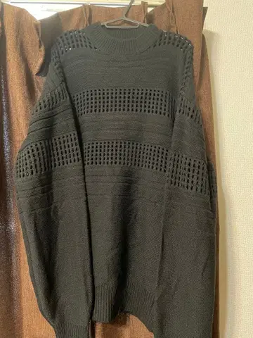 ABITOKYO 시스루 편직 오버 사이즈 니트