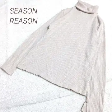 SEASON REASON LL 터틀넥 리브 니트 루즈핏