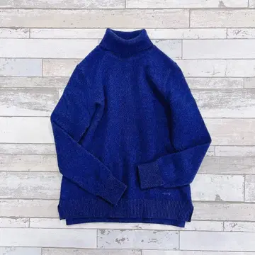 LOUIS CASTEL 루이카스텔 터틀넥 스웨터 블루 울