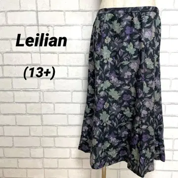 빅 사이즈 Leilian 레리안 꽃무늬 플레어 스커트 보타니컬 큐프라