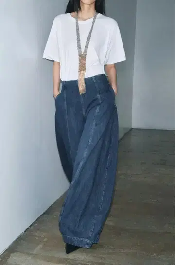 ZARA ZW COLLECTION 벌룬 하이웨스트 데님