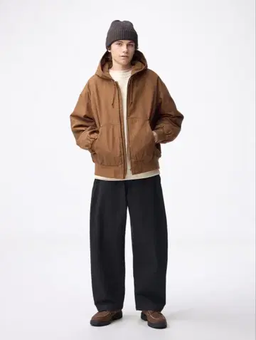 헤비 코튼 배럴 레그 팬츠 GU