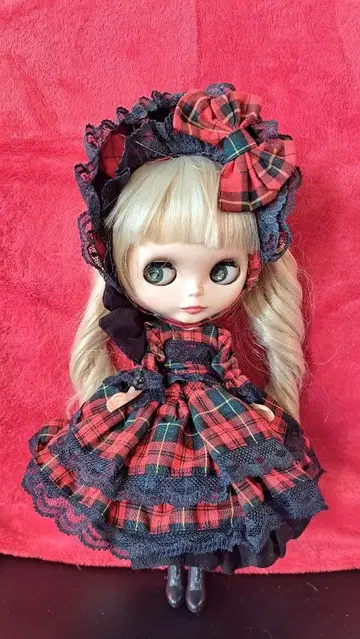 브라이스 아웃핏 빨간색 체크