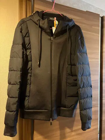Herno 후드 부착 블랙 다운 자켓 헤르노 다운