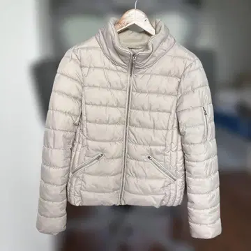 Zara 자라 라이트 베이지 퀼팅 다운 자켓