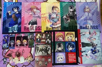 ReGLOSS 클리어 파일 아크릴 키링 세트