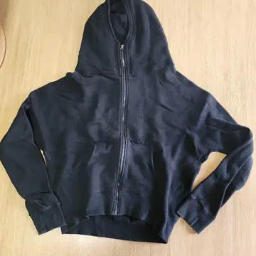 antiqua 블랙 풀 지퍼 후드 부착 후드티 변형