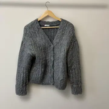 프레이 아이디 샤기 가디건 그레이