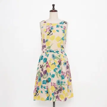Sybilla 꽃무늬 플레어 원피스 멀티 컬러 사이즈 M*LD1473