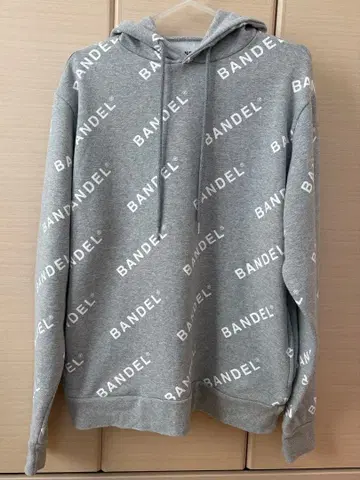 BANDEL 그레이 후드 부착 후드티