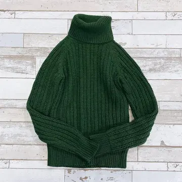 theory 띠어리 터틀넥 스웨터 그린 2 울