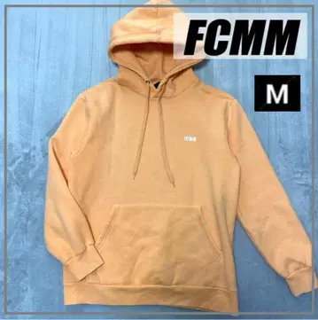 [ 인기 컬러 ] FCMM 오렌지 자수 로고 후드티 M 사이즈 4438
