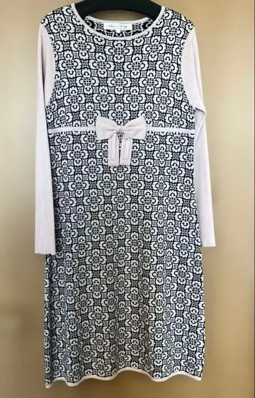 슈퍼 뷰티 리본 모티브 니트 원피스 택 포함 40