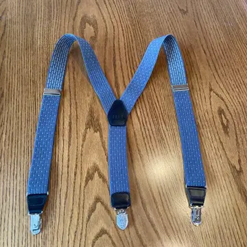 DAKS 딥 그레이 하운드 투스 서스펜더