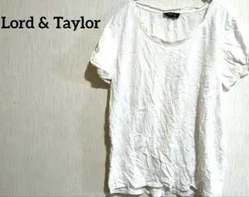 Lord & Taylor 화이트 반팔 T셔츠