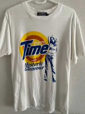 Hysteric Glamour 타임 파티 티셔츠