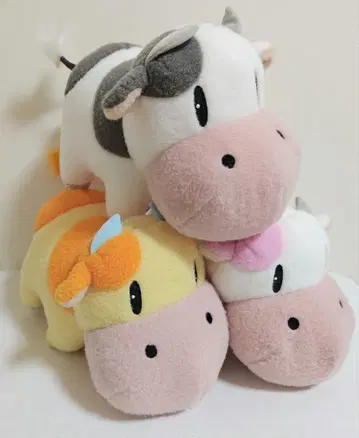 목장 이야기 폭신폭신 소 봉제 인형 BIG 전 3종 세트