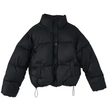 Amood 숏 가죽 자켓 다운 한국