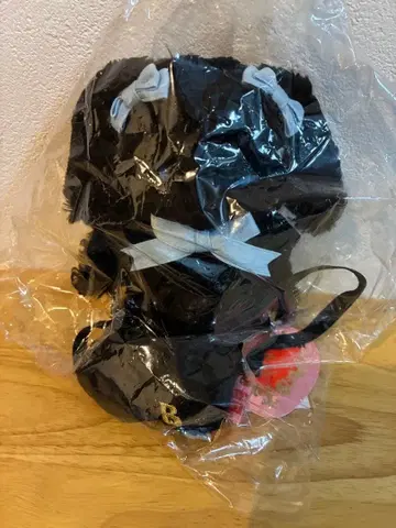 우사쿠먀 백팩 미니미니 블랙 블루리본