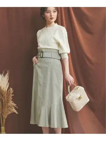 노엘라 Noela 코듀로이 타이트 스커트