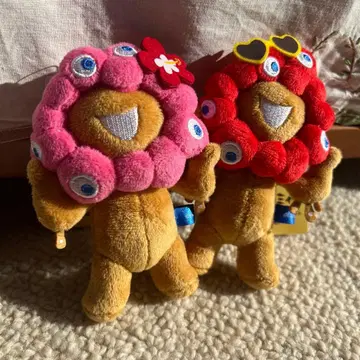 최애 컬러 선탠 미야쿠미야쿠 볼체인 마스코트 봉제 인형 세트