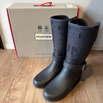 HUNTER 블랙 장화/레인부츠 22cm 키즈