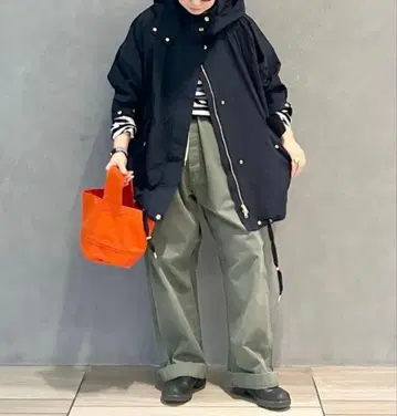 캔버스 서클 BAG S 사이즈 오렌지