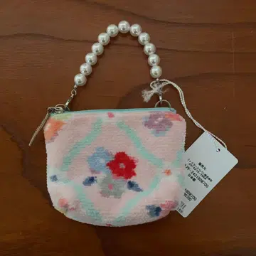 러브러리 페이 페이 플라워 참 파우치 새상품