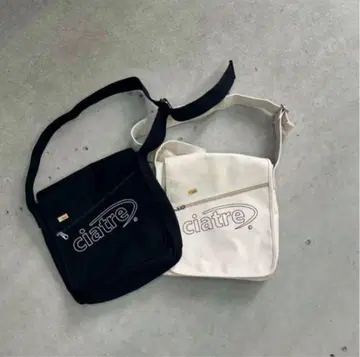 즉완품 ciatre canvas shoulder bag 블랙 메신저